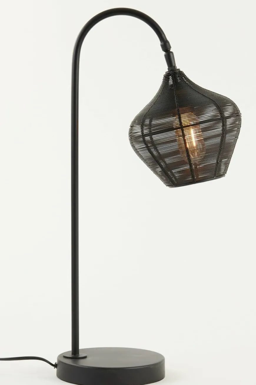 Light en Living Tafellamp 27x20x61 cm ALVARO mat zwart