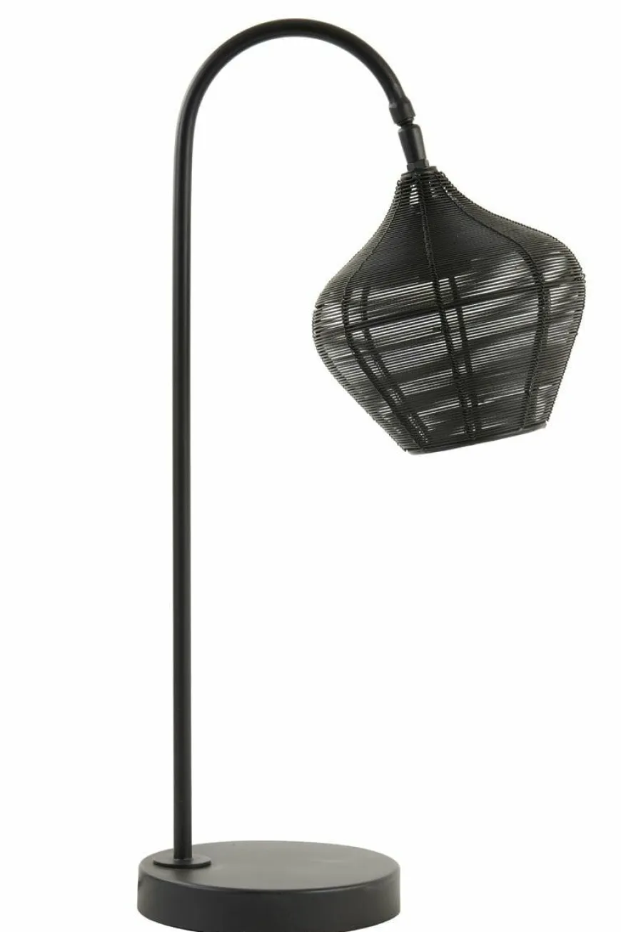 Light en Living Tafellamp 27x20x61 cm ALVARO mat zwart