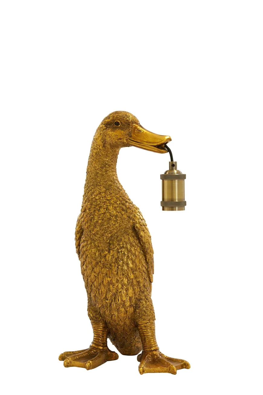 Light en Living Tafellamp 23,5x23x48,5 cm DUCK antiek brons