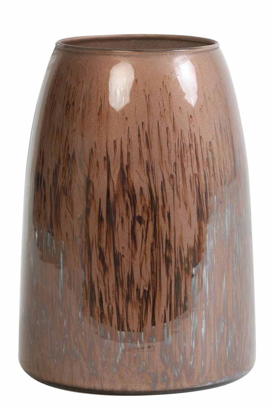 Light en Living Theelicht Ø15x20 cm MONLE paars bruin