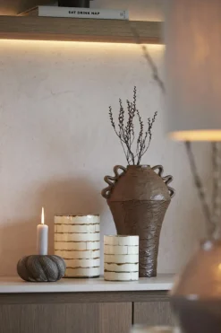 Light en Living Theelicht DRONERI Ø10x13 cm – Glas Helder + Crème | Light & Living - Copy