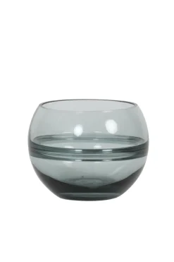 Light en Living Theelicht Ø13x10 cm SOLIS Glas licht grijs