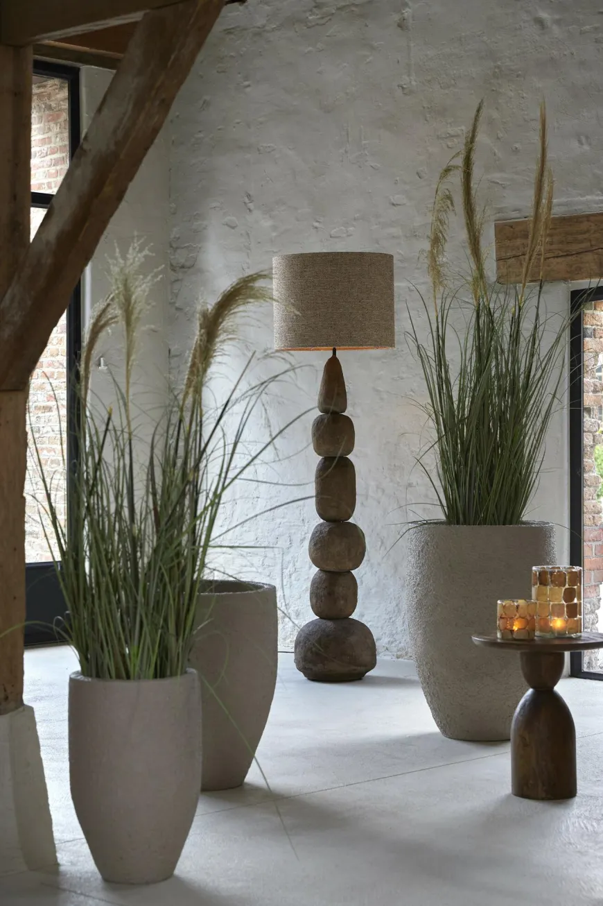Light en Living Theelicht Ø14x20 cm DRONERO glas transparant+bruin