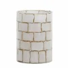 Light en Living Theelicht Ø14x20 cm DRONERO glas transparant+wit