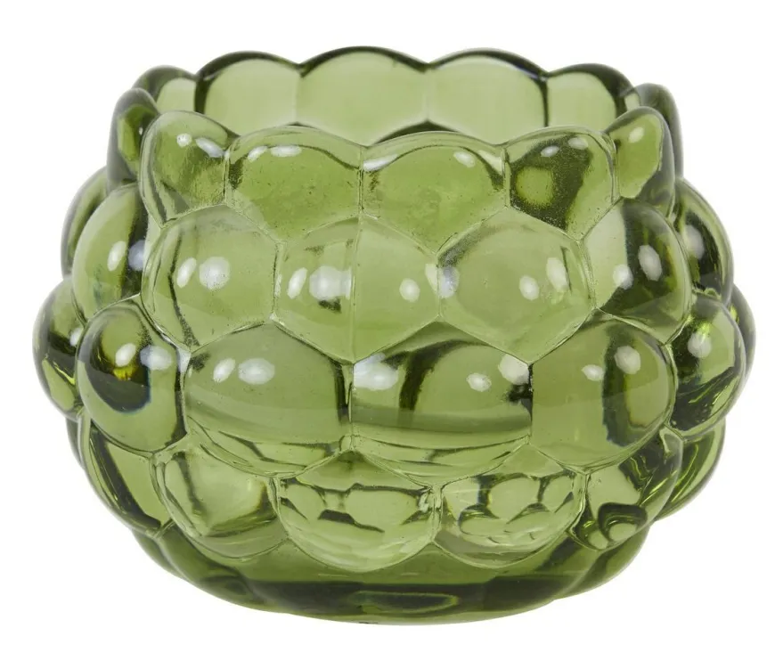 Light en Living Theelicht Ø12,5x8,5 cm HAVANA glas groen