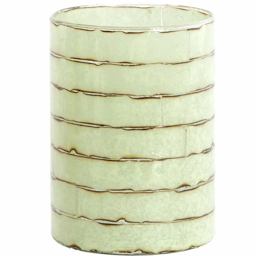 Light en Living Theelicht Ø14x20 cm DRONERI glas helder+mint groen