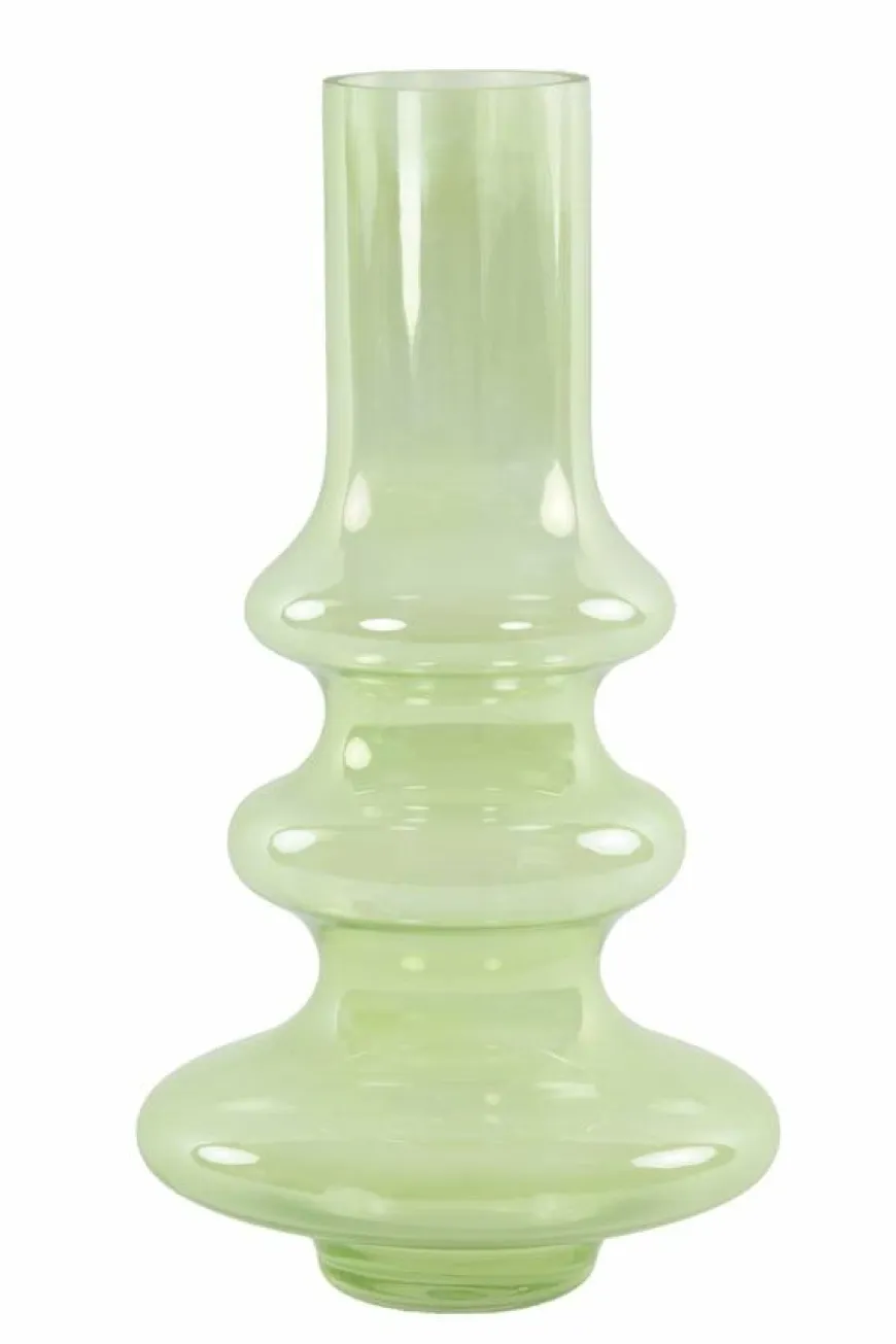 Light en Living Vaas 21.5 x 40.55 cm Niana glas olie gras groen