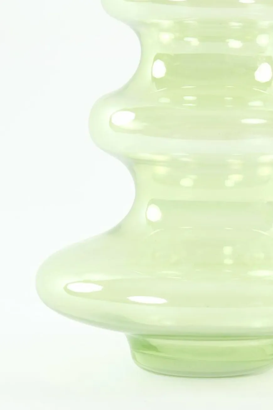 Light en Living Vaas 21.5 x 40.55 cm Niana glas olie gras groen