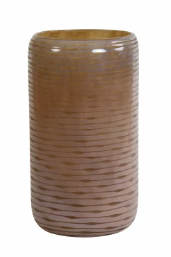 Light en Living Vaas BOWIE glas perzik-bruin - Diverse afmetingen
