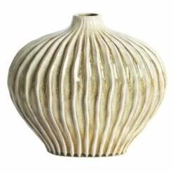 Light en Living Vaas deco 35x21x30 cm LORITO keramiek olijfgroen