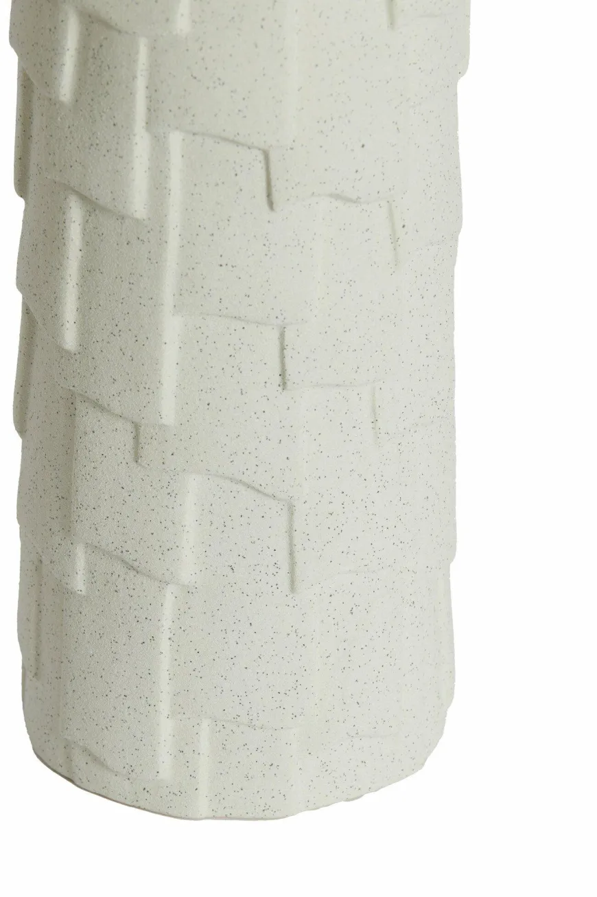 Light en Living Vaas deco Ø14,5x42 cm LEIMA keramiek mat crème