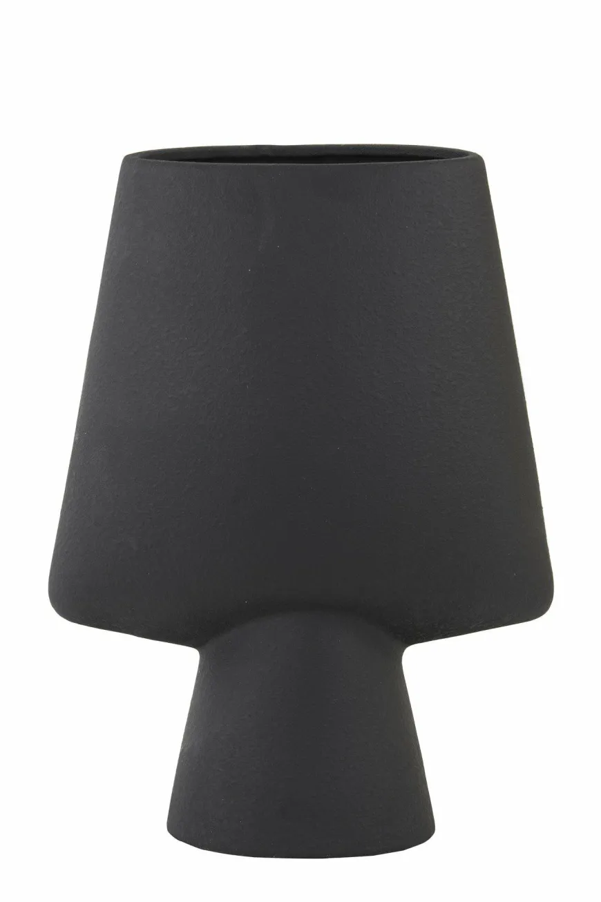 Light en Living Vaas deco CIARA keramiek zwart 23x12,5x30 cm