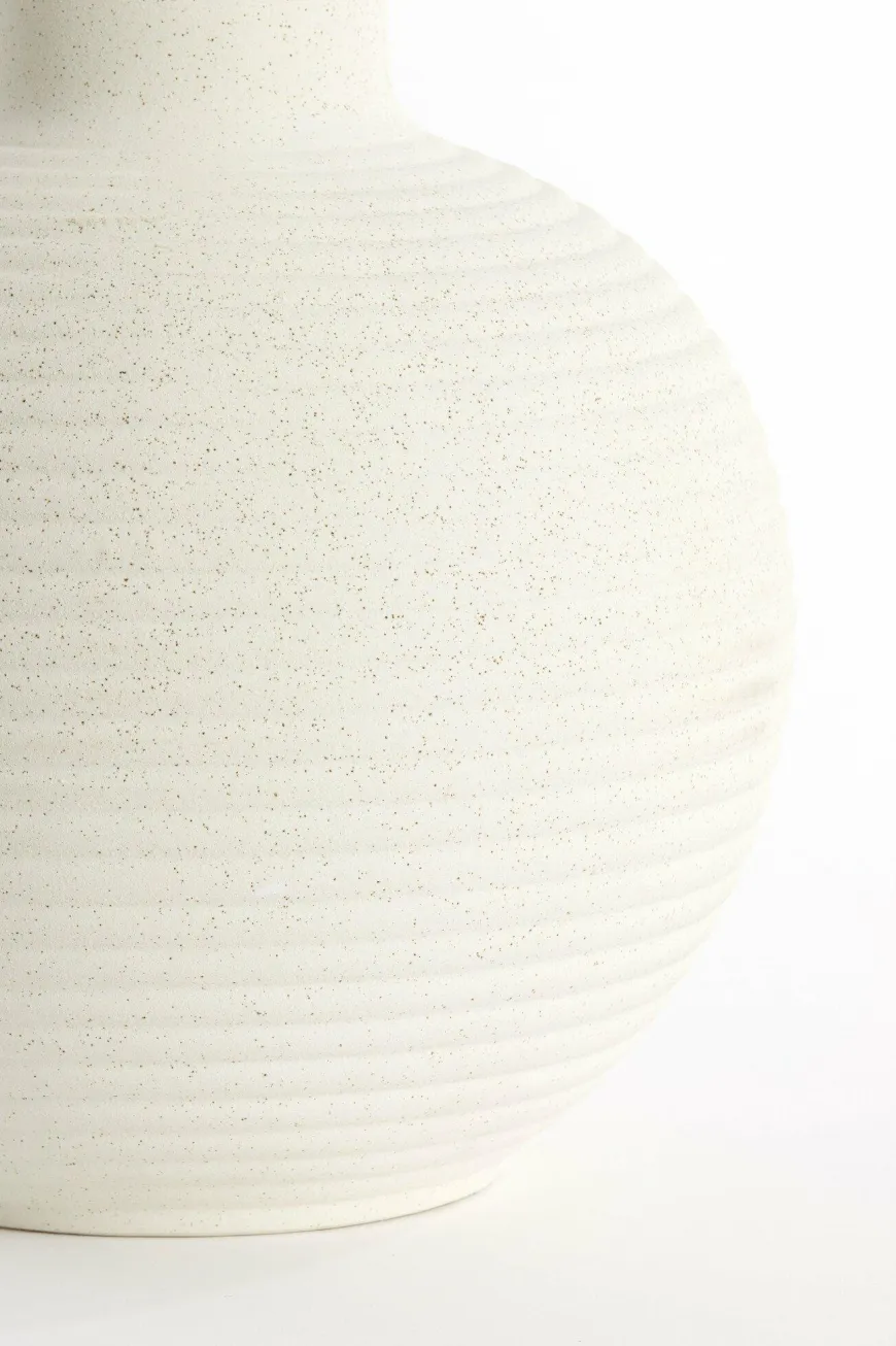 Light en Living Vaas deco Ø34x52 cm ULLOA keramiek mat crème