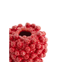 Light en Living Vaas deco Ø25,5x27 cm BERRIES keramiek rood