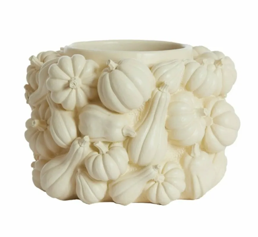 Light en Living Vaas deco Ø28x18 cm PUMPKIN crème