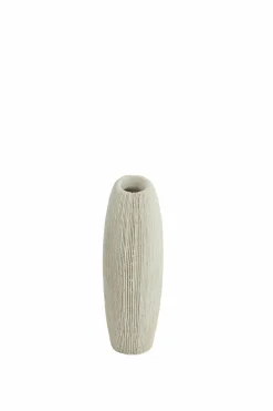 Light en Living Vaas deco 30x13x31,5 cm BUBIO crème