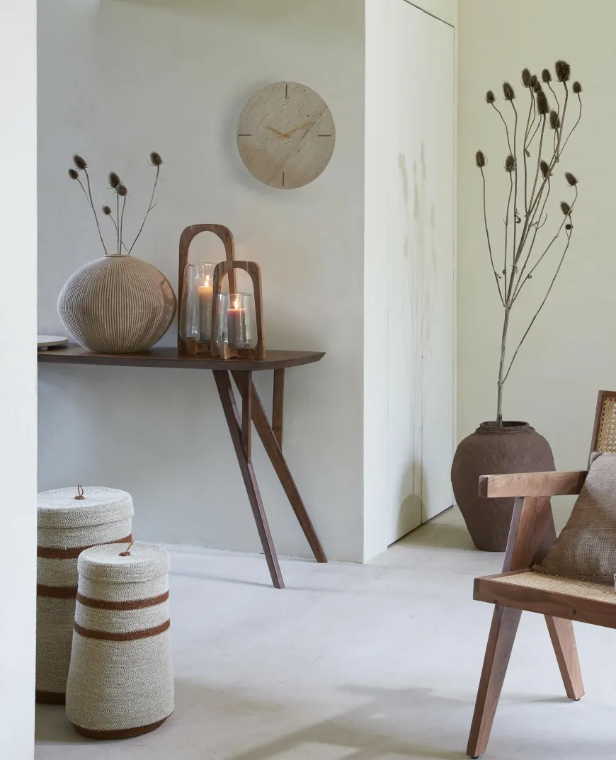 Light en Living Vaas deco Ø35x26,5 cm VALERIE licht bruin
