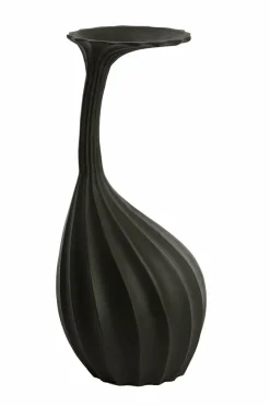 Light en Living Vaas deco 20x20x48 cm NYOKO mat zwart