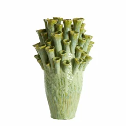 Light en Living Vaas deco Ø28,5x46,5 cm KYRAL keramiek mint groen