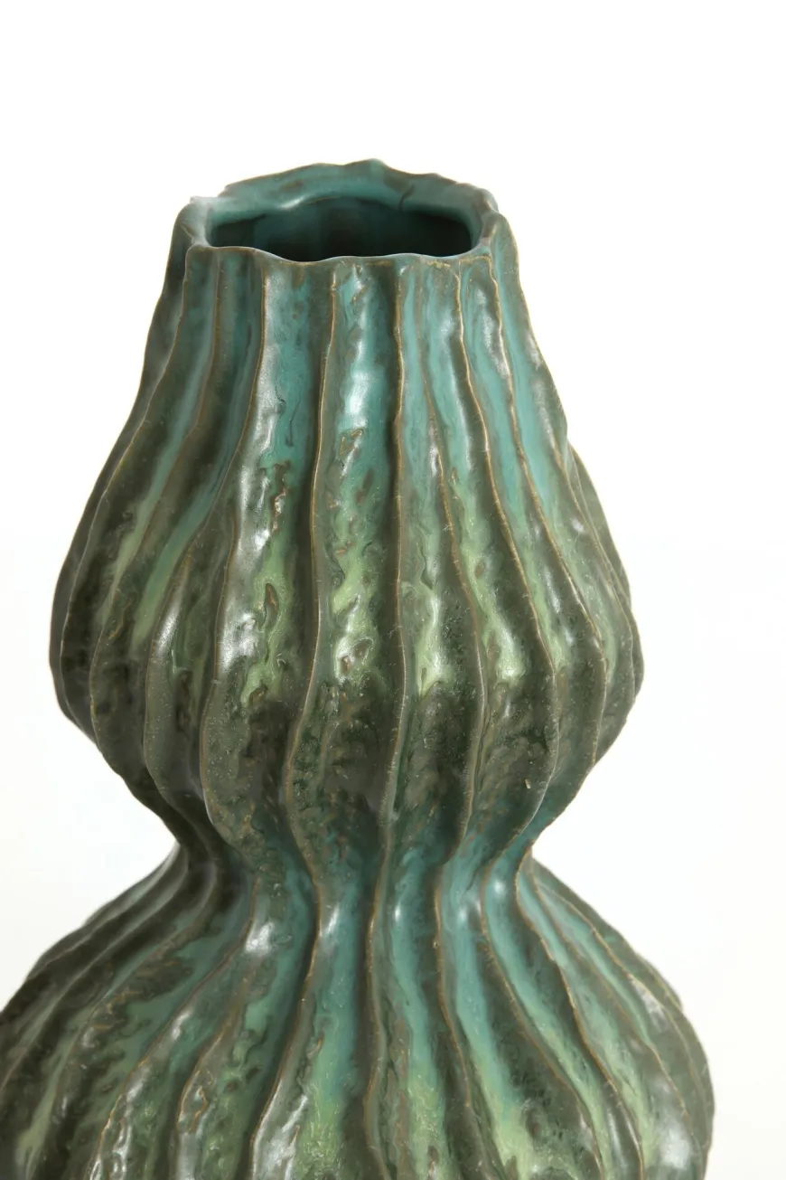 Light en Living Vaas deco Ø19x31,5 cm VANIA keramiek blauw