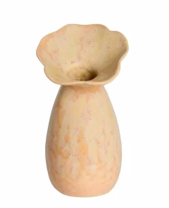 Light en Living Vaas deco Ø14x24 cm CULLA keramiek licht perzik