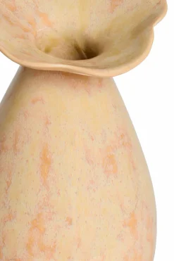 Light en Living Vaas deco Ø14x24 cm CULLA keramiek licht perzik