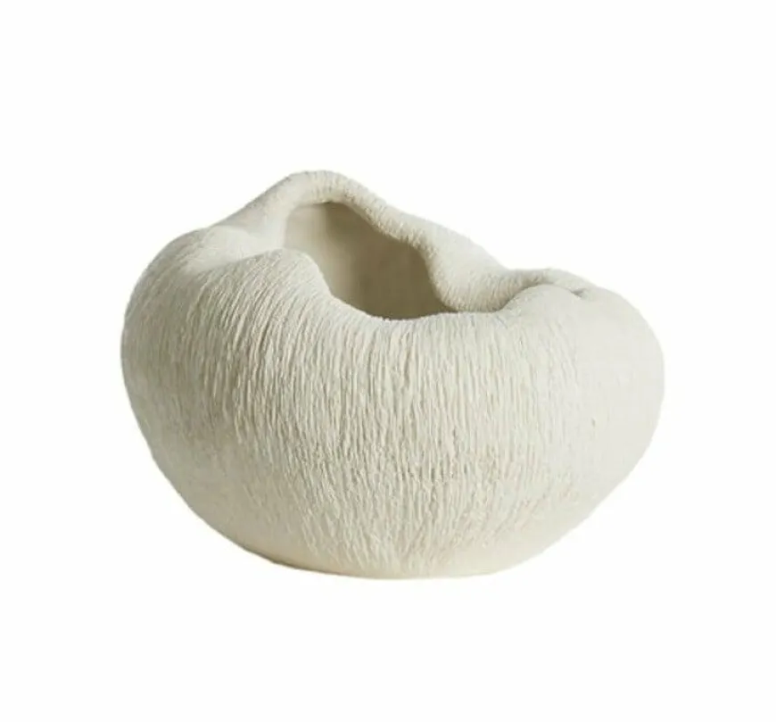 Light en Living Vaas deco 39,5x32x24 cm DENISA crème