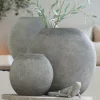 Light en Living Vaas deco RAYSKIN grijs - 49,5x20x45 cm