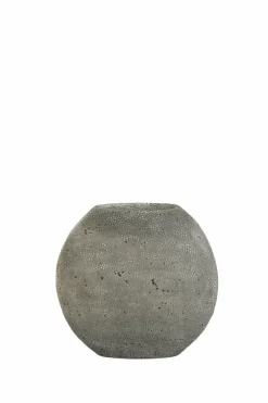 Light en Living Vaas deco RAYSKIN grijs - 49,5x20x45 cm