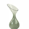 Light en Living Vaas deco Herley glas grijs groen - 2 maten