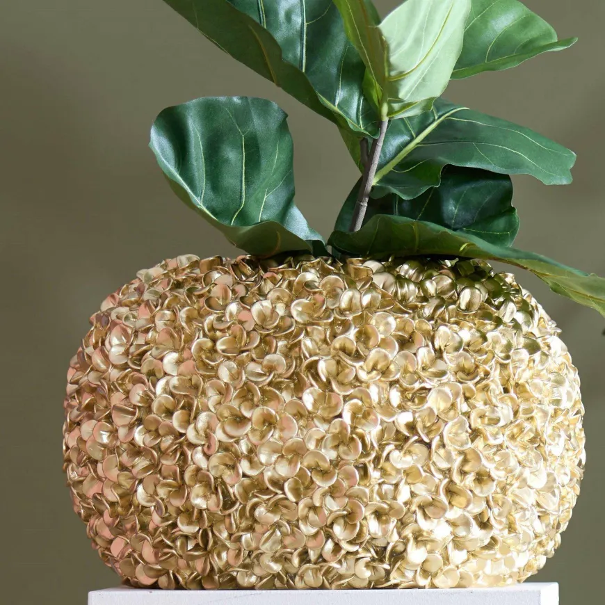 Light en Living Vaas deco Ø47,5x30 cm PHYLIA goud