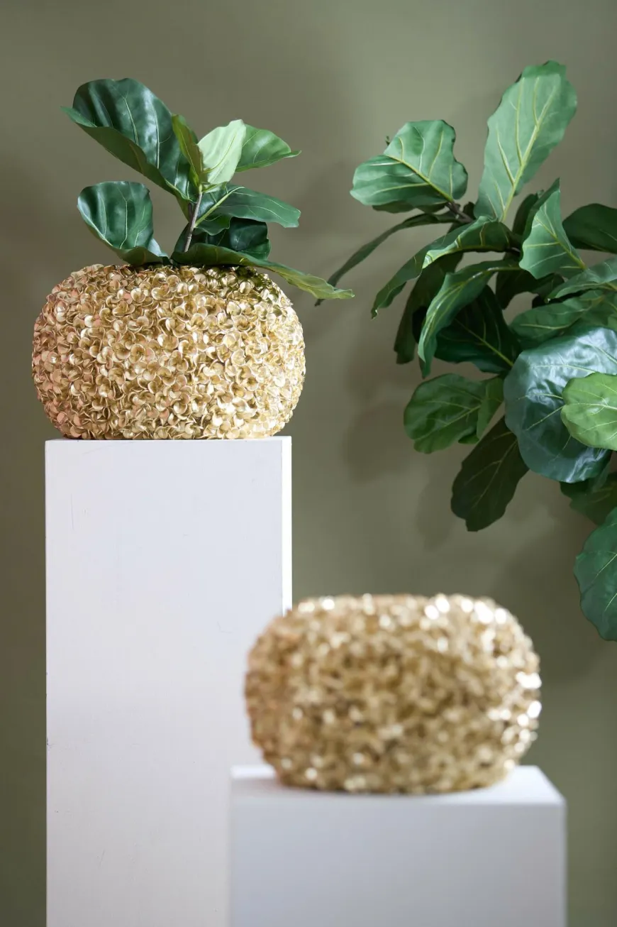 Light en Living Vaas deco Ø47,5x30 cm PHYLIA goud