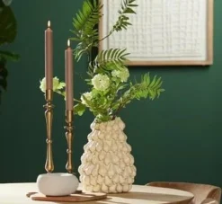 Light en Living Vaas deco GARLIC crème - 42x39x47 cm