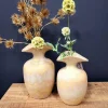 Light en Living Vaas deco 17x16x28 cm MARILLO keramiek light peach