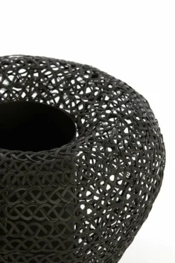 Light en Living Vaas deco Ø35x27 cm FINOU mat zwart