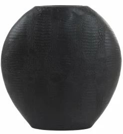 Light en Living Vaas deco 50x15x50 cm SKELD mat zwart