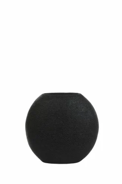 Light en Living Vaas deco RAYSKIN mat zwart - 40x14x36 cm