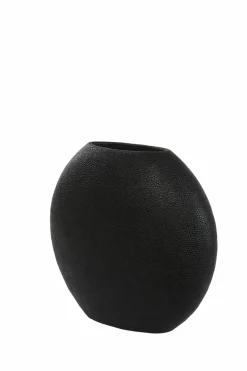 Light en Living Vaas deco RAYSKIN mat zwart - 40x14x36 cm