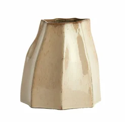 Light en Living Vaas deco 25,5x22x27 cm CHIADO glans beige