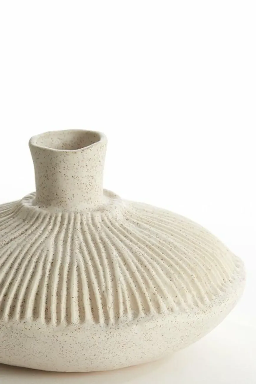 Light en Living Vaas deco Ø19x11 cm NEIRA crème
