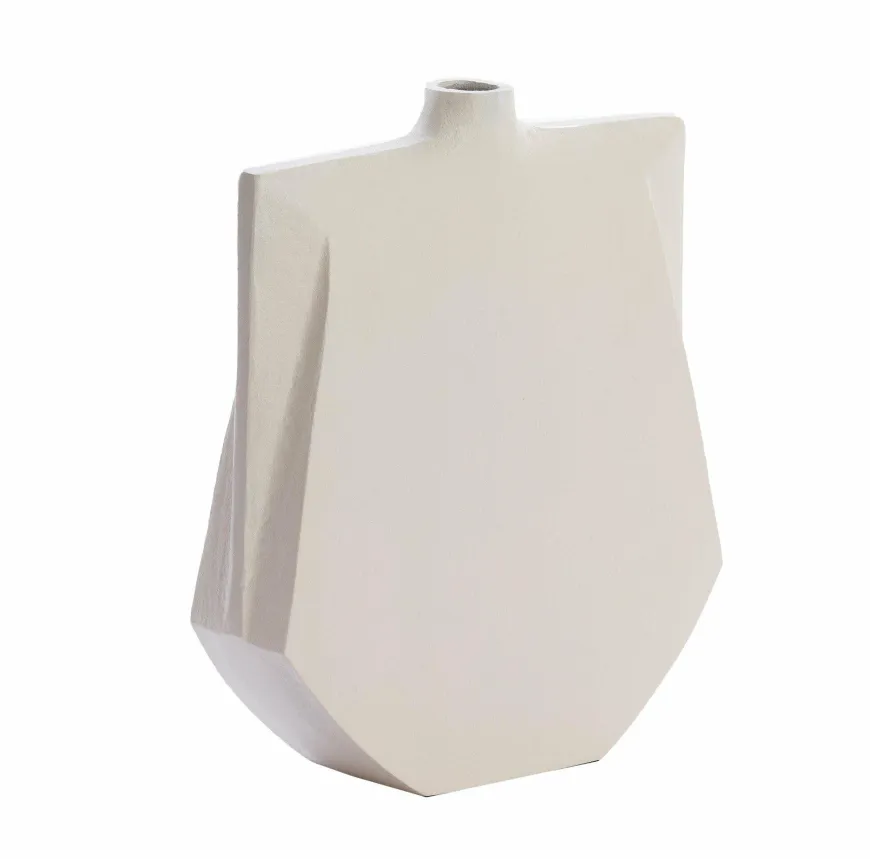 Light en Living Vaas deco 27,5x7x32,5 cm MAKAHA crème