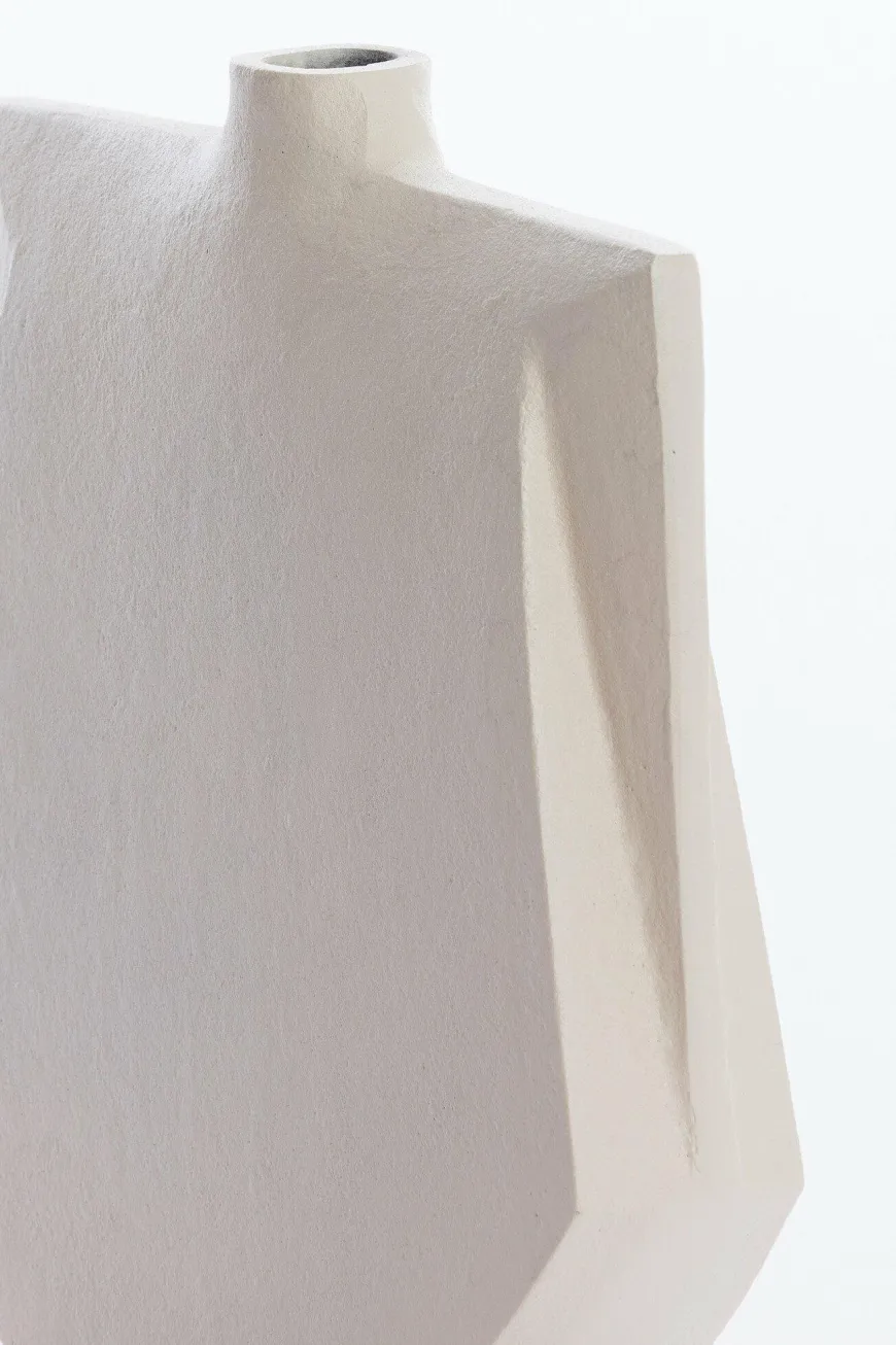 Light en Living Vaas deco 27,5x7x32,5 cm MAKAHA crème