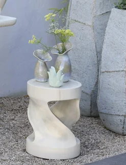 Light en Living Vaas deco Ø14x24 cm CULLA keramiek groen+lichtblauw