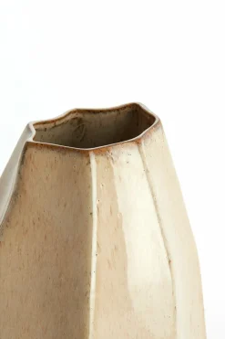 Light en Living Vaas deco 25,5x21,5x42,5 cm CHIADO glans beige