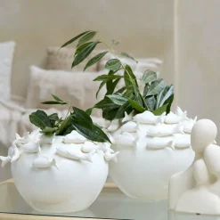Light en Living Vaas deco Ø41,5X32 cm FISH keramiek creme