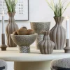 Light en Living Vaas deco Ø17x26 cm SILVIO keramiek mat bruin