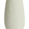 Light en Living Vaas deco 18x12x41 cm NAMTU keramiek mat crème