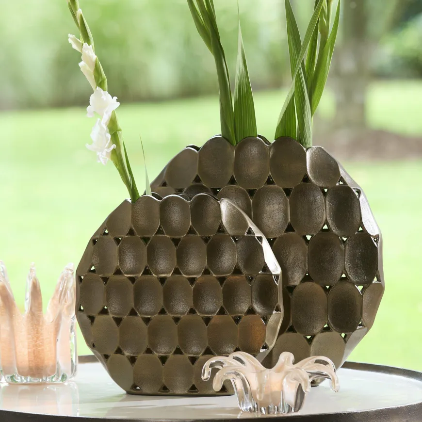 Light en Living Vaas deco 40X11X41 cm ORLAN goud