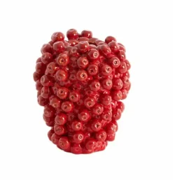 Light en Living Vaas deco Ø15X17,5 cm BERRIES keramiek rood