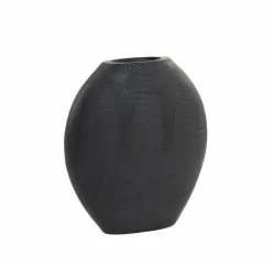 Light en Living Vaas deco 29,5x8x31,5 cm SKELD mat zwart